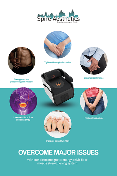 Image of EMS chair to treat Urine leakage Sonning from Spire Aesthetics