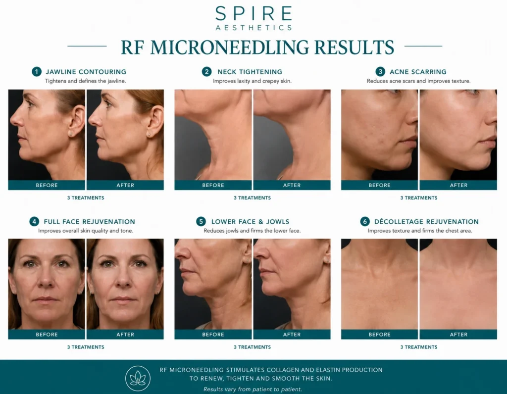 RF Microneedling Skin tightening Sonning results