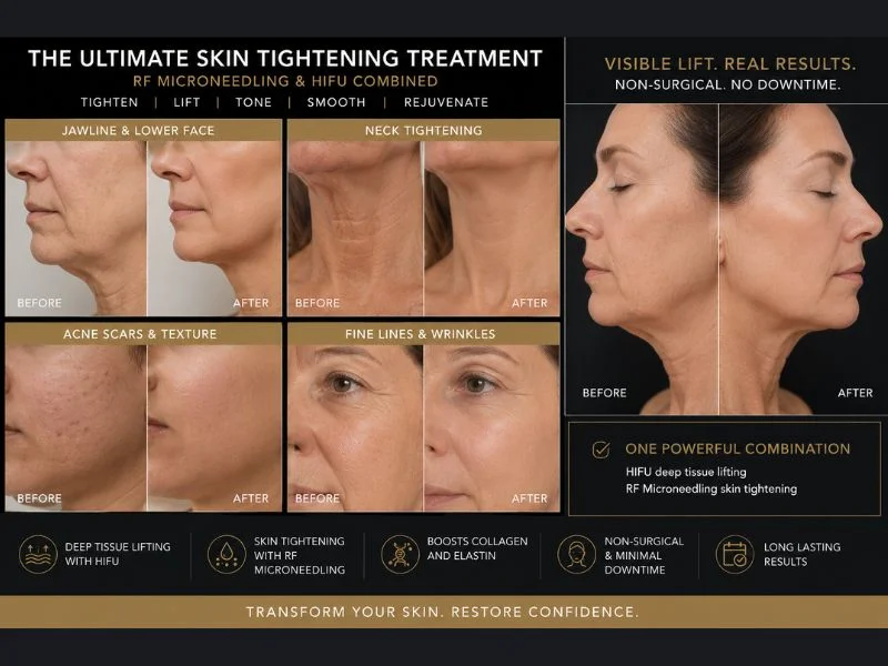 Results of combined treatment for the ultimate skin tightening treatment Sonning