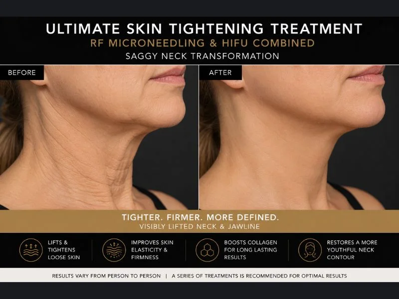 before and after Ultimate skin tightening treatment Sonning
